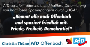 Read more about the article AfD verurteilt pauschale und haltlose Diffamierung von harmlosen Spaziergängern!