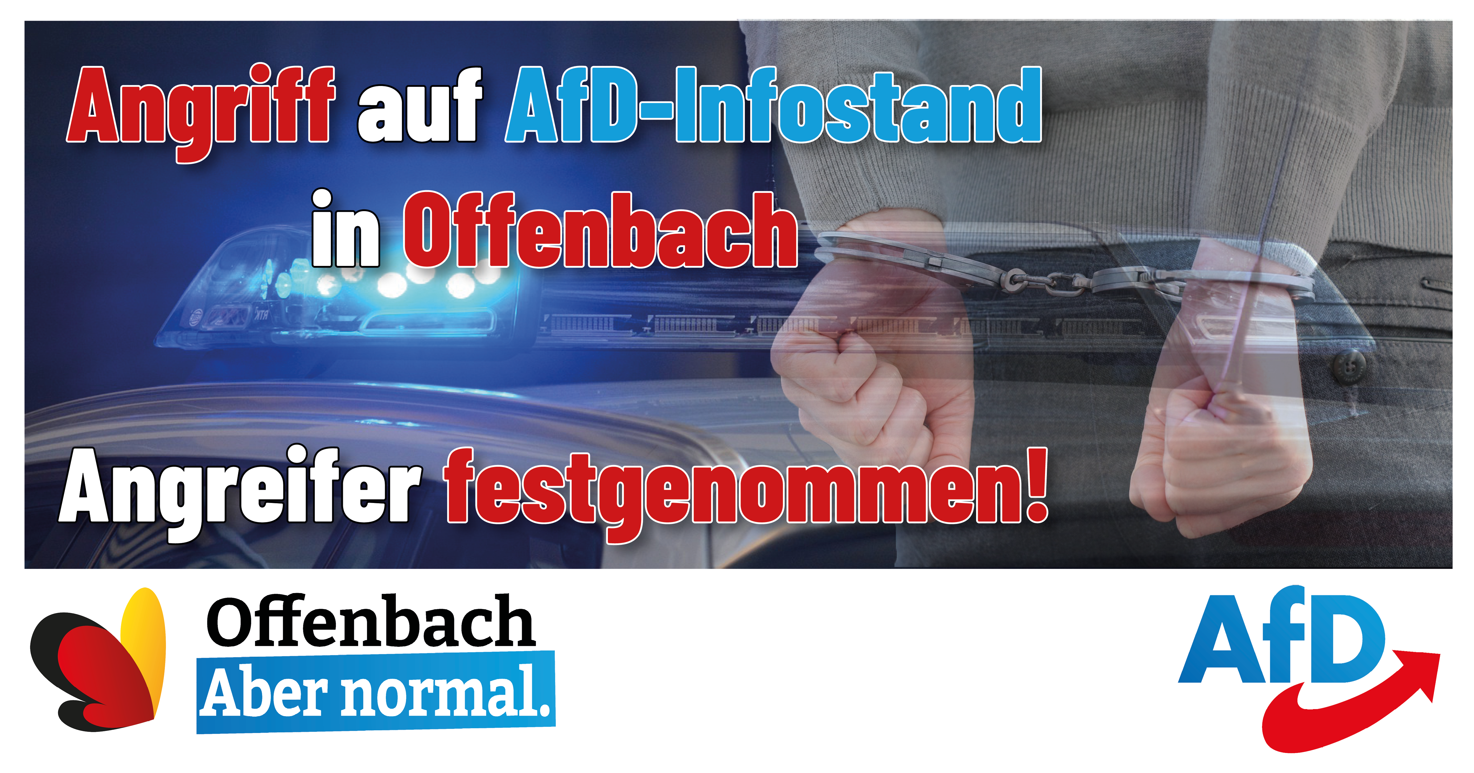 Read more about the article Angriff auf AfD-Infostand in der Offenbacher Innenstadt