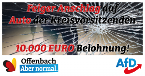 Read more about the article Feiger Anschlag auf Auto der Vorsitzenden