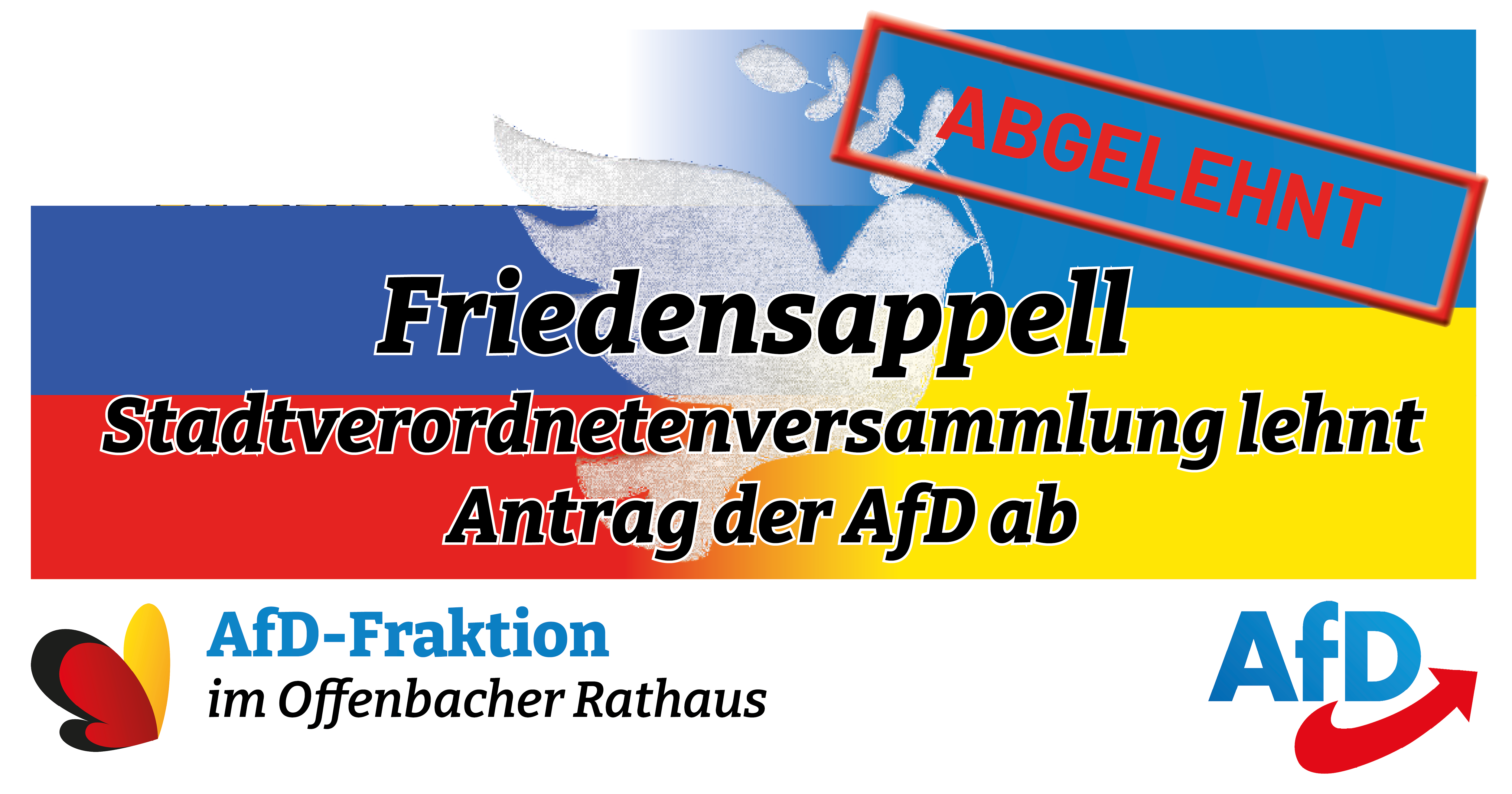 You are currently viewing Friedensappell der AfD abgelehnt!