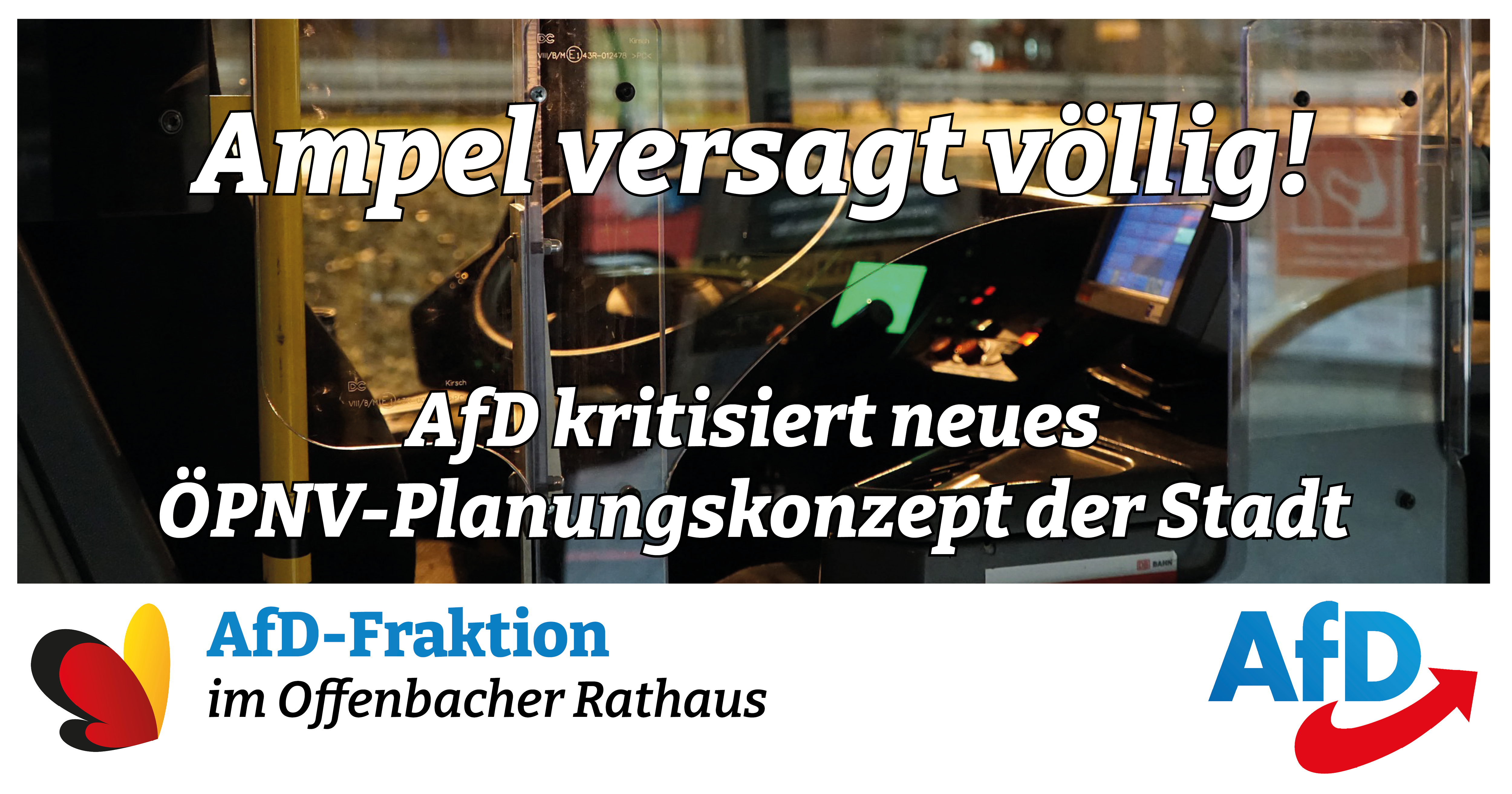 You are currently viewing AfD übt deutliche Kritik am Planungskonzept für ÖPNV in Offenbach